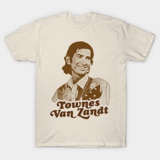 Townes Van Zandt - Live is to Fly Retro FanArt T-Shirt